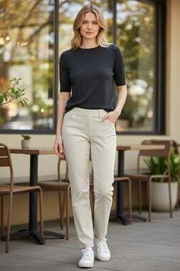 Alfani Women's Textured Pull-On Straight Leg Pants